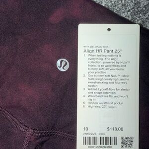 lululemon athletica Align HR Pant 25" in Dark Purple